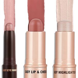 NIB! 3 Piece Set Quick & Easy Charlotte Tilbury Makeup Refills Date Night Chic